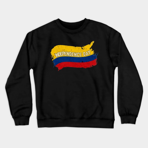 Flag colombia independence day Crewneck Sweatshirt by 29Butterfly_Studio